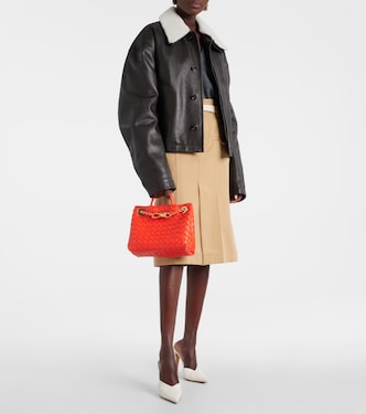 Giacca in pelle con shearling | Bottega Veneta