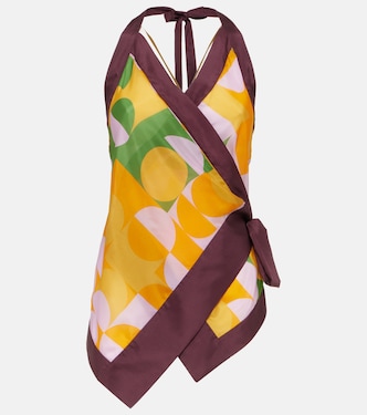 Top imprimé en soie | Dries Van Noten