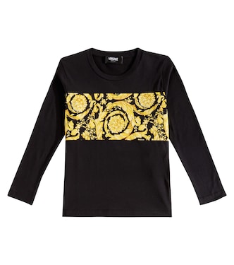 T-shirt Barocco in jersey di cotone | Versace Kids
