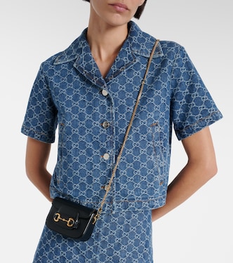 Schultertasche Gucci Horsebit 1955 Mini aus Leder | Gucci