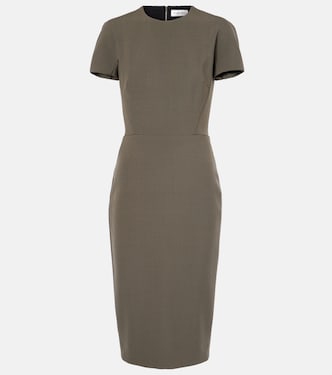 Abito midi in crêpe | Victoria Beckham