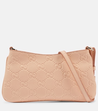 GG Mini debossed leather shoulder bag | Gucci