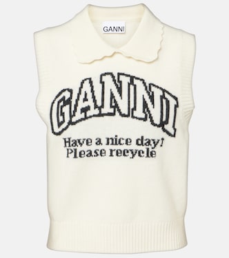 Wool-blend vest | Ganni