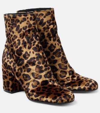 Botines Joelle 70 de terciopelo estampados | Gianvito Rossi