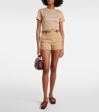 T-shirt in jersey di cotone con logo | Gucci