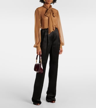 Blusa in chiffon di seta | Saint Laurent