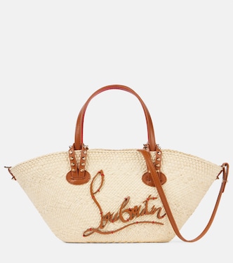 Cabata Mini raffia basket bag | Christian Louboutin