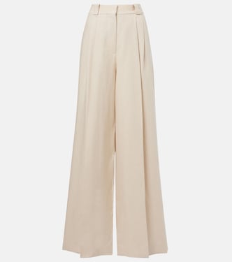 Weite High-Rise-Hose Husi aus Leinen | Blazé Milano