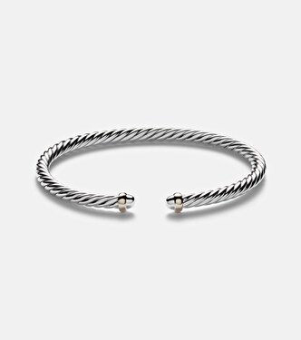 Armreif Cable Flex aus Sterlingsilber mit 14kt Gelbgold | David Yurman
