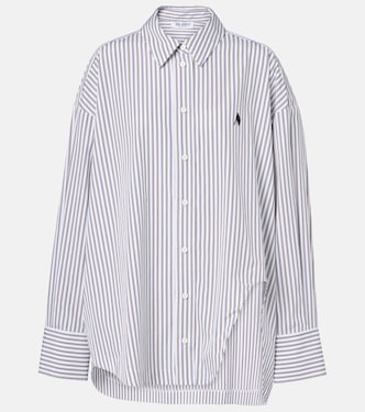 Camisa de popelín de algodón a rayas | The Attico