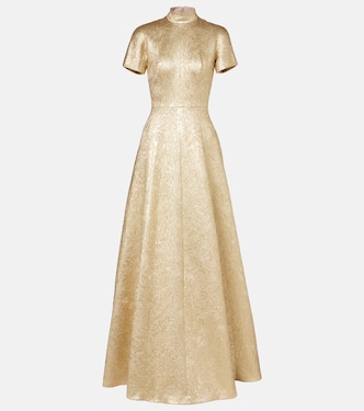 Malinda metallic cloque gown | Emilia Wickstead