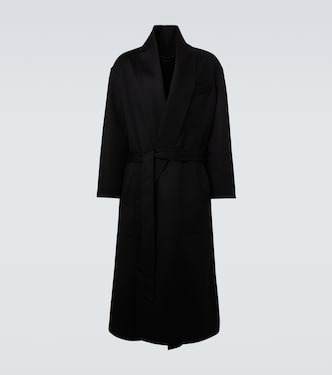 Wool and silk wrap coat | Tom Ford
