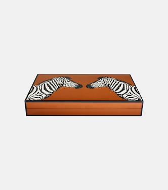 Zebra backgammon set  | Jonathan Adler