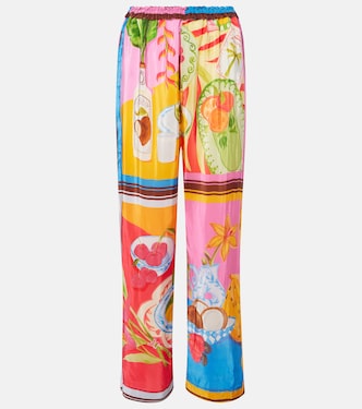 Summer Picnic printed wide-leg pants | Farm Rio