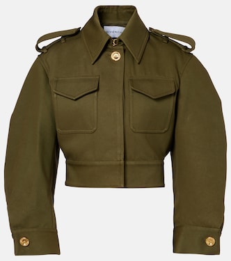 Cropped cotton and wool jacket | Givenchy