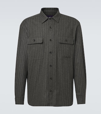 Pinstripe wool shirt | Ralph Lauren Purple Label