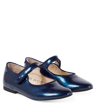 Daisy Baby metallic leather Mary Jane flats | Pom d'Api