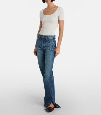 T-Shirt aus Baumwolle mit Spitze | Chloé