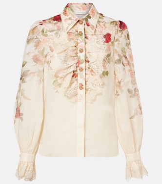 Hypnotic floral ramie blouse | Zimmermann