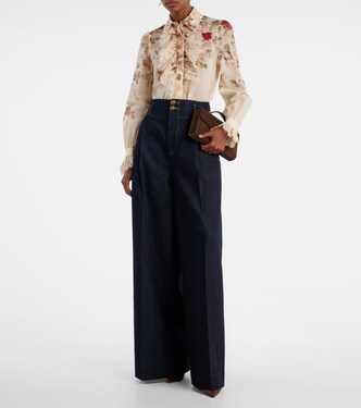 Hypnotic floral ramie blouse | Zimmermann