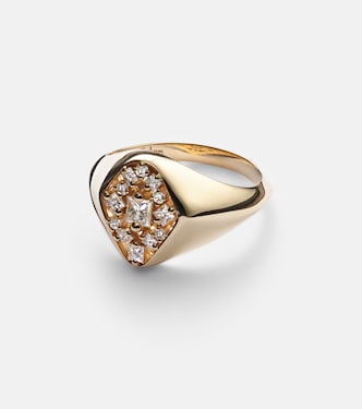 La Fantaisie 18kt gold ring with diamonds | Suzanne Kalan