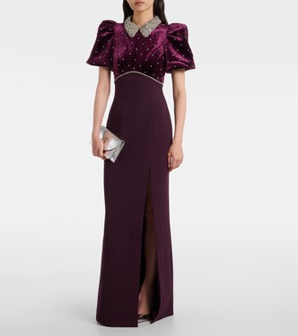 Charles embellished velvet gown | Rebecca Vallance