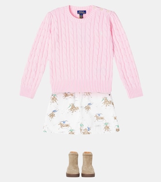 Jersey trenzado de algodón | Polo Ralph Lauren Kids