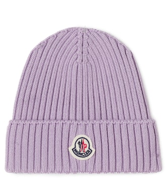 Logo virgin wool beanie | Moncler Enfant