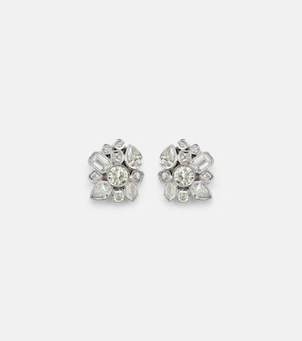 18kt white gold earrings with diamonds | Kamyen