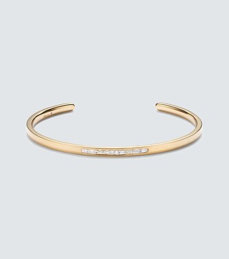 18kt gold (750/1000) bangle with diamonds | Shay Jewelry