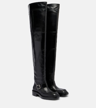 Joe leather over-the-knee boots | Saint Laurent