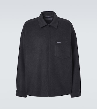 Wool-blend zip-up overshirt | Balenciaga