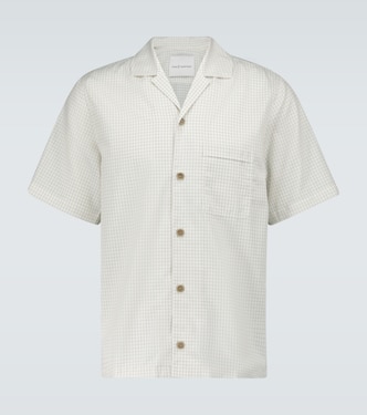 Camisa de bowling de micro cuadros | King & Tuckfield