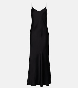 Lyon silk satin slip dress | Asceno