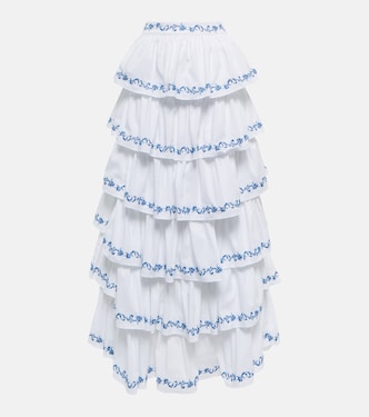 Florence tiered maxi skirt | Caroline Constas