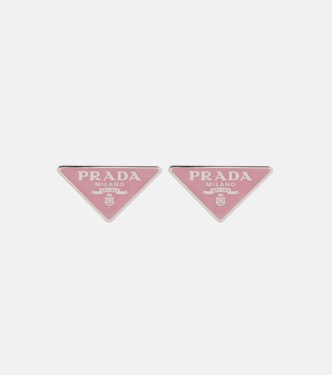 Symbole sterling silver earrings | Prada