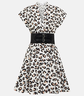 Bedrucktes Minikleid aus Baumwolle | Alaïa