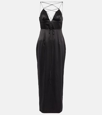 Silk-blend satin maxi dress | Alessandra Rich