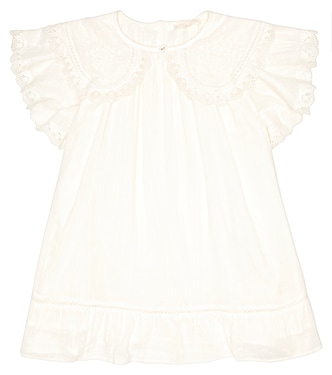 Embroidered cotton minidress | Louise Misha