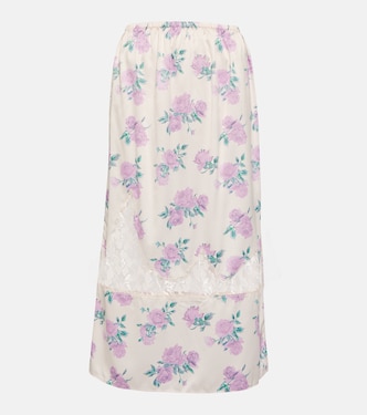 Falda midi Fayette floral | LoveShackFancy
