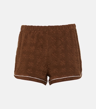 Shorts de felpa en jacquard | Tory Sport