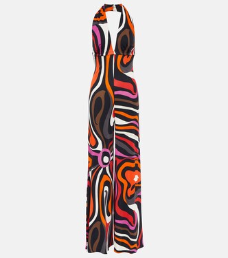 Mono Marmo con cuello halter | Pucci