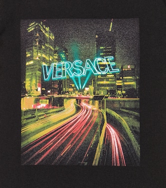 프린트 코튼 저지 티셔츠 | Versace Kids