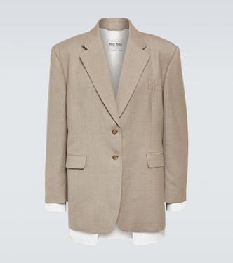 Blazer aus Woll-Gabardine | Miu Miu