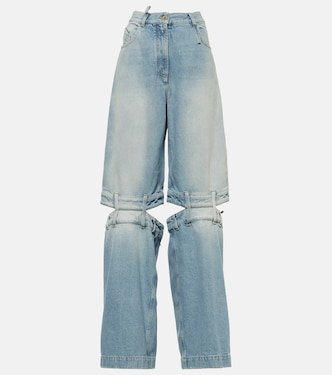 Jeans a gamba larga e vita bassa | The Attico