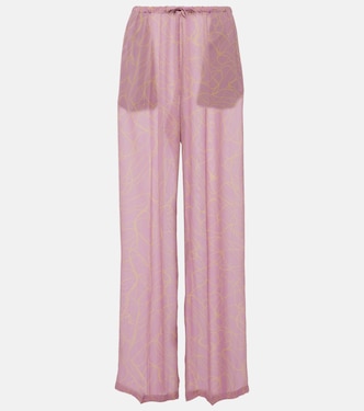 Printed wide-leg pants | Dries Van Noten