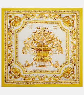 Pañuelo Majolica de sarga de seda | Dolce&Gabbana