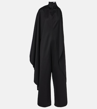 Mono de lana grain de poudre con abertura | Alaïa