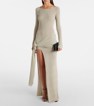 Vestido largo Astra en mezcla de algodón | Aya Muse