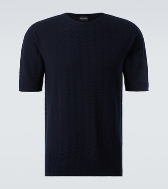 T-Shirt aus einem Wollgemisch | Giorgio Armani